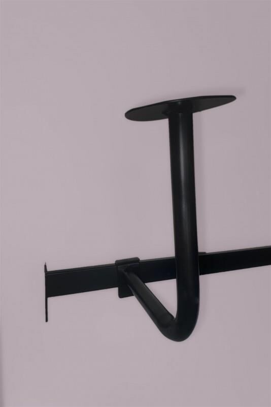 Siyah 10x30 Profile Geçme Motosiklet Kask Tutucu