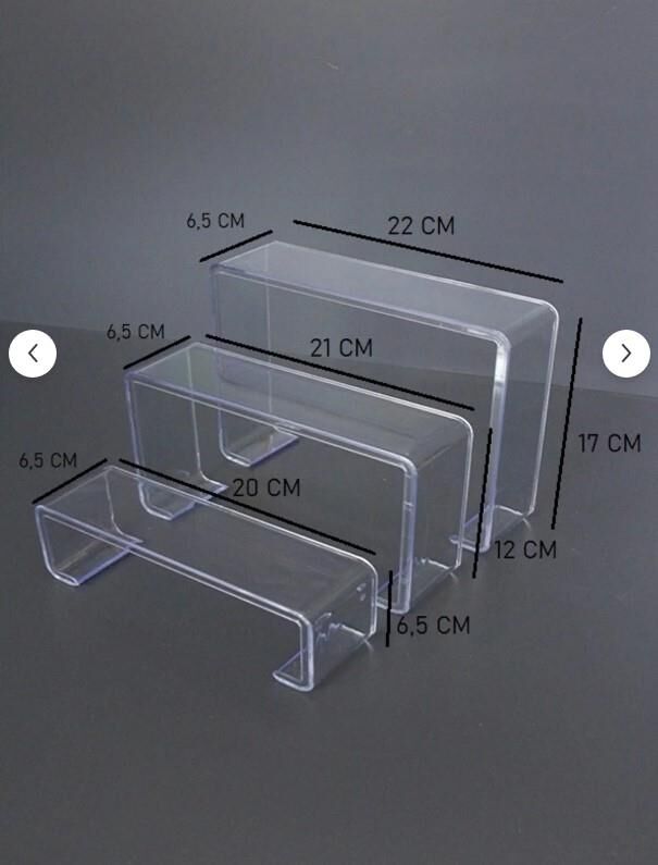 3'lü Set Merdiven Stand - Kozmetik Ürün Düzenleyici, Ayakkabı Ve Hobi-Figür Sunum-Sergi Standı