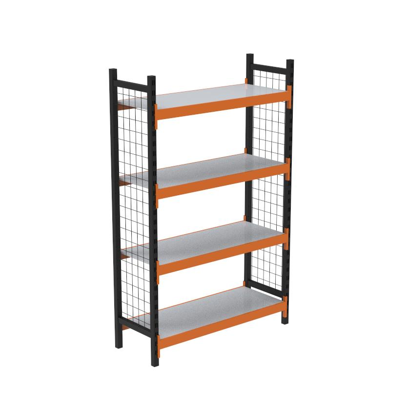 4 Katlı Dekoratif  Midi Rack - Ekonomik Depo,Arşiv, Kiler Rafı