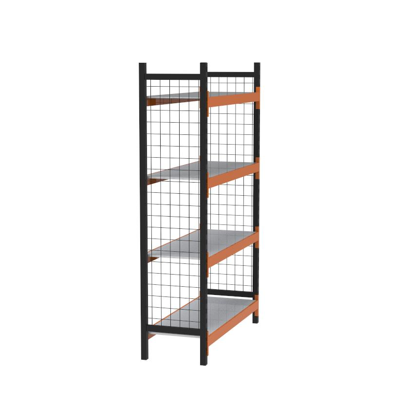 4 Katlı Dekoratif  Midi Rack - Ekonomik Depo,Arşiv, Kiler Rafı