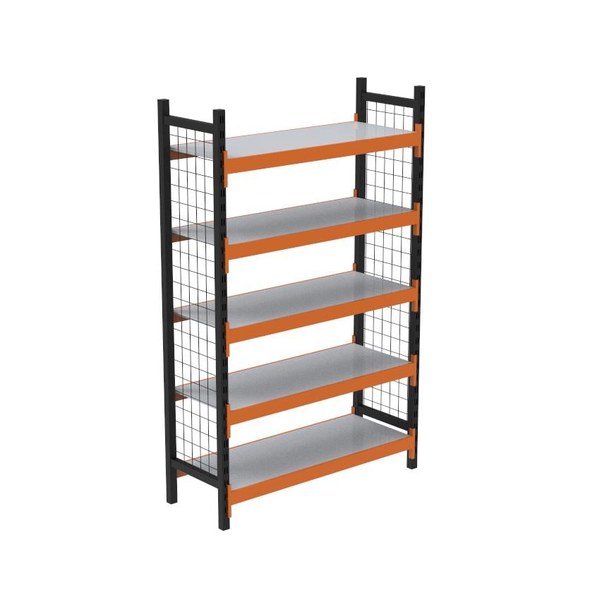 5 Katlı Dekoratif Midi Rack - Ekonomik Depo,Arşiv, Kiler Rafı