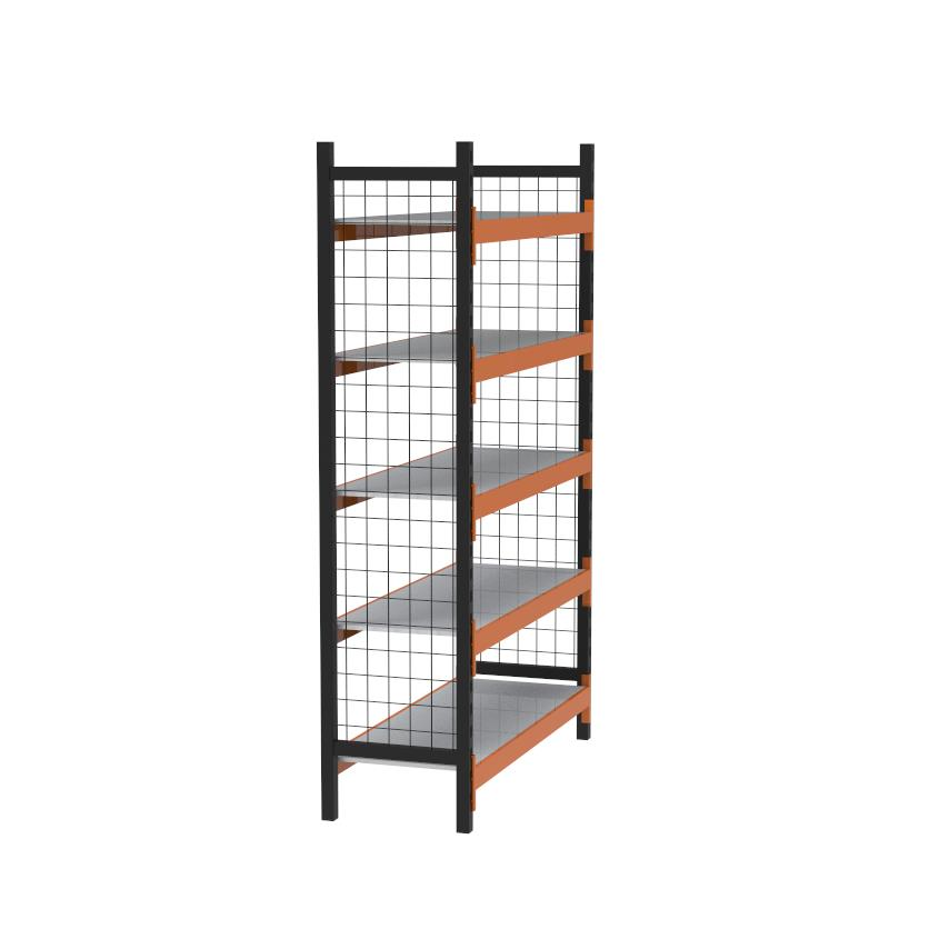 5 Katlı Dekoratif Midi Rack - Ekonomik Depo,Arşiv, Kiler Rafı