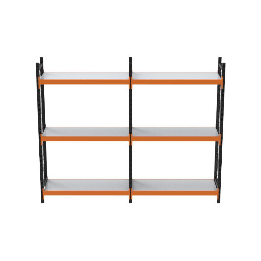 3 Katlı Duble Tel Kafesli Dekoratif Midi Rack - Ekonomik Depo,Arşiv, Kiler Rafı