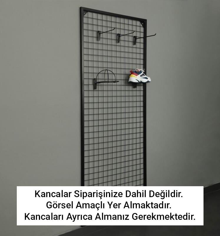 Sık Telli Tel Raf - Tel Pano Stand, Duvar Askılığı