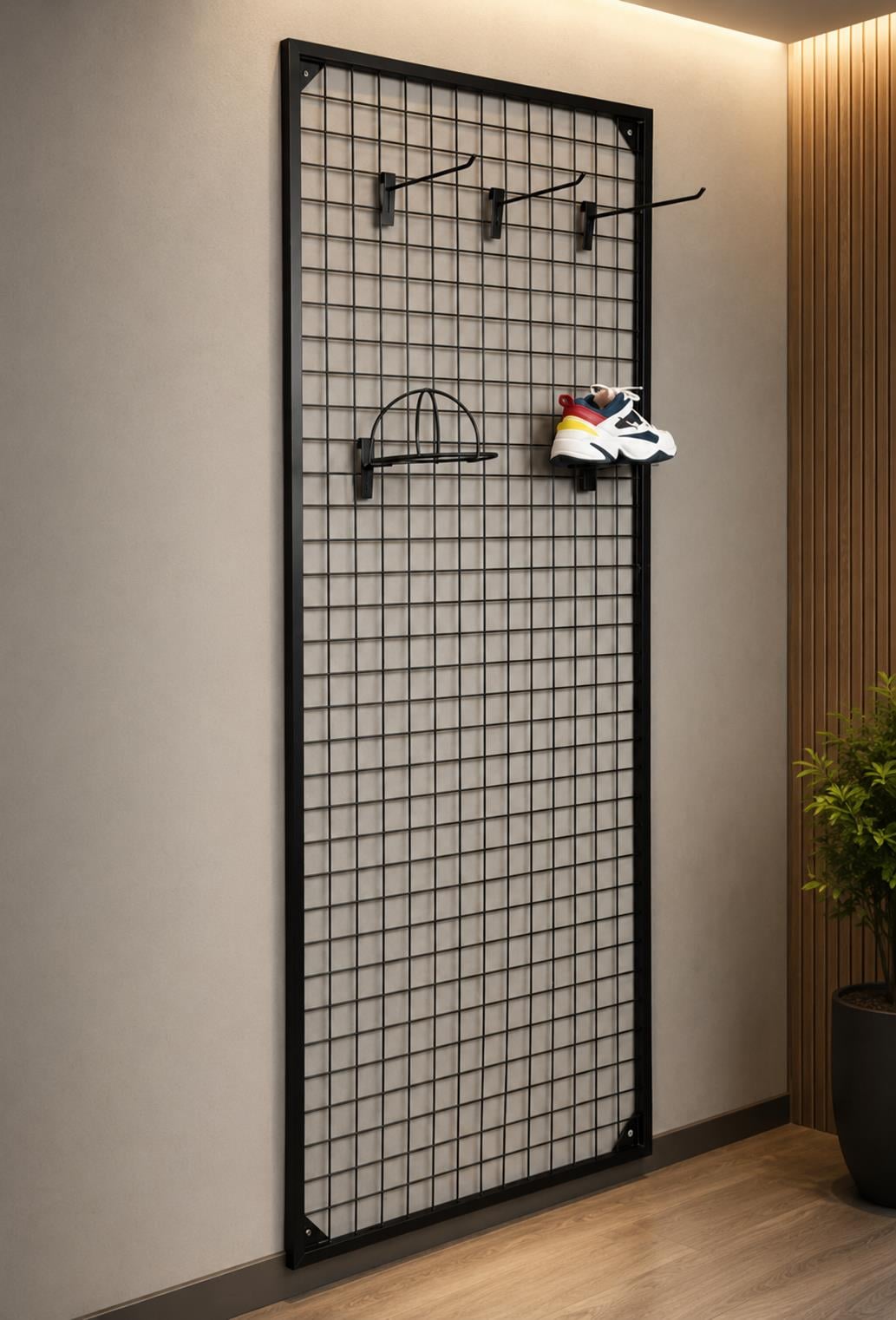 Sık Telli Tel Raf - Tel Pano Stand, Duvar Askılığı