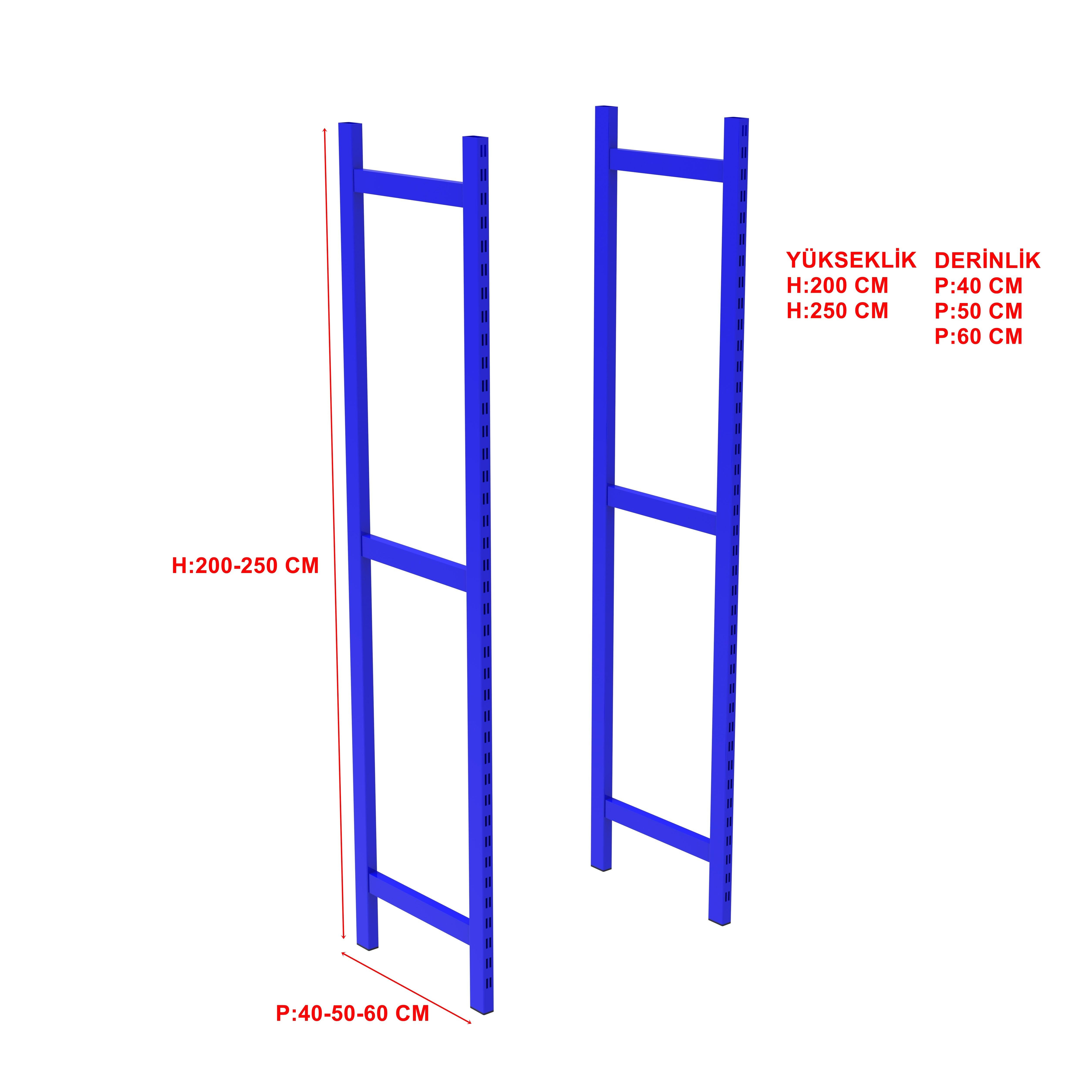 2 ADET DEPO RAFI HAFİF RACK AYAK