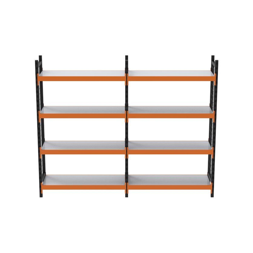 4 Katlı Duble Dekoratif Midi Rack - Ekonomik Depo,Arşiv, Kiler Rafı