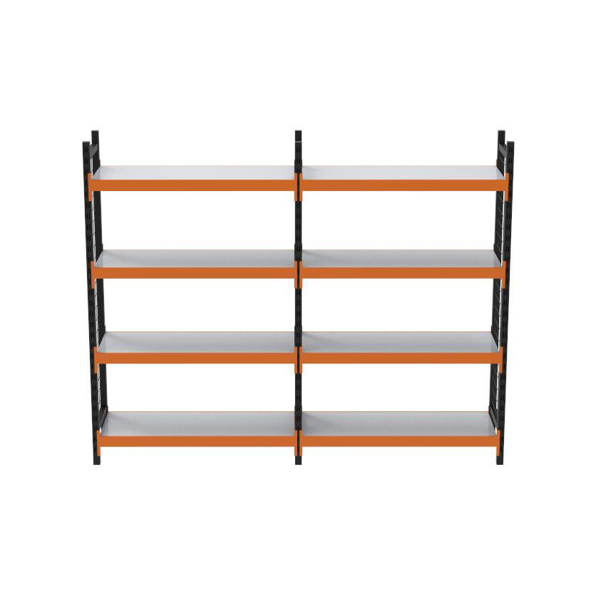 4 Katlı Duble Tel Kafesli Dekoratif Midi Rack - Ekonomik Depo,Arşiv, Kiler Rafı