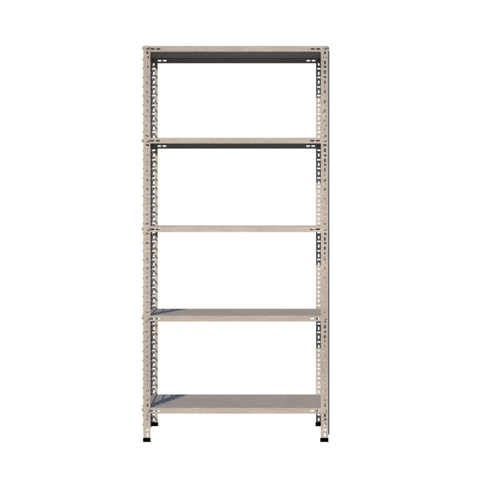 5 Katlı Galvaniz Tel Kafes Çelik Raf - Dekoratif Raf