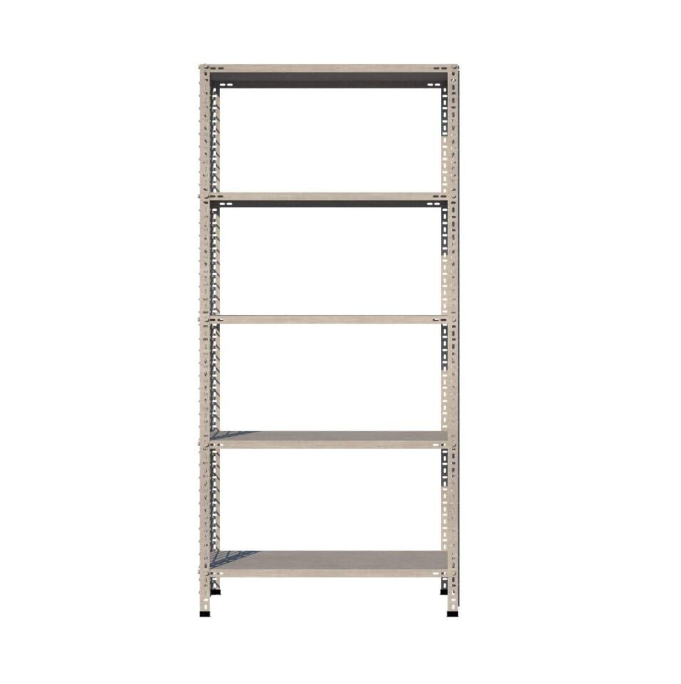 5 Katlı Galvaniz Tel Kafes Çelik Raf - Dekoratif Raf