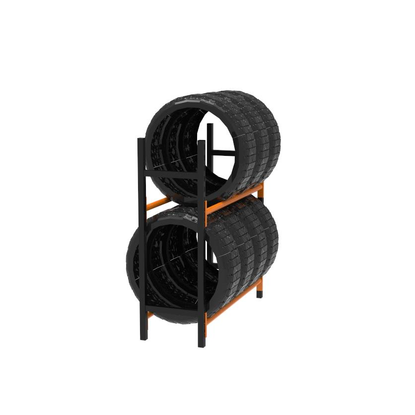 2 Katlı Lastik İstifleme Rafı, Mini Rack