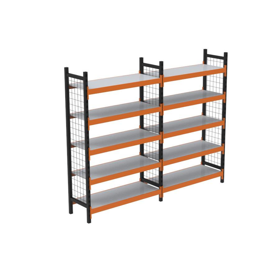 5 Katlı Duble Dekoratif Midi Rack - Ekonomik Depo,Arşiv, Kiler Rafı