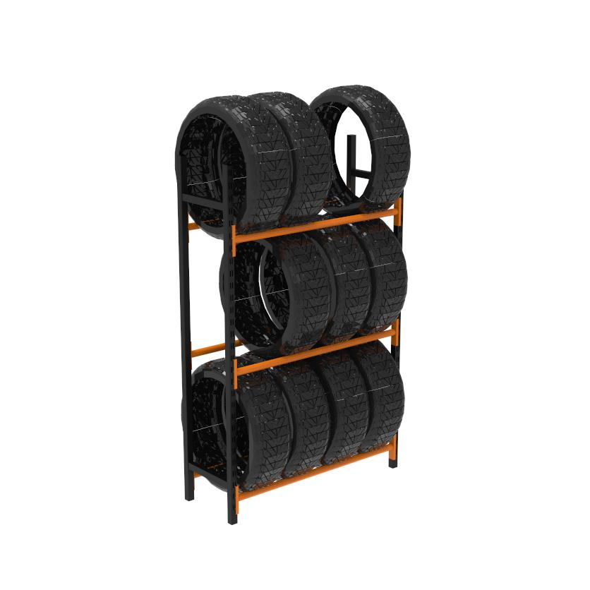 3 Katlı Midi Rack Lastik İstifleme Rafı