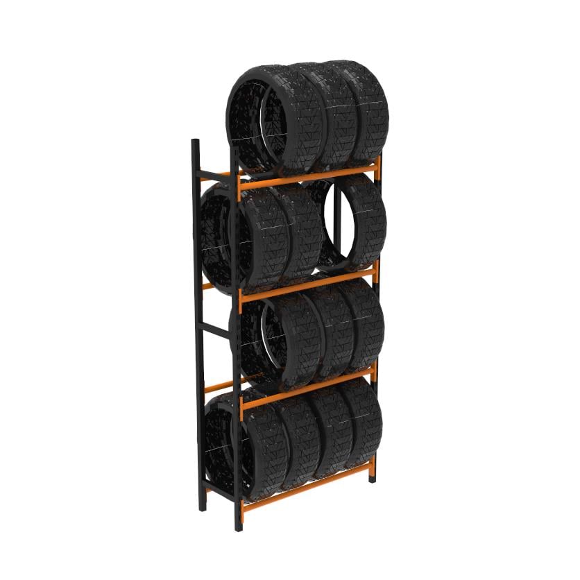 4 Katlı Midi Rack Lastik İstifleme Rafı