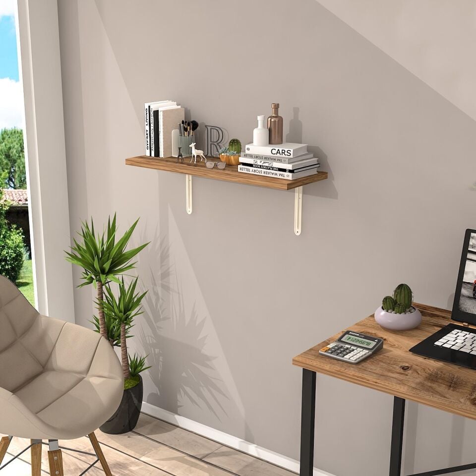 L Konsol Duvar Rafı - Duvara Monte Raf