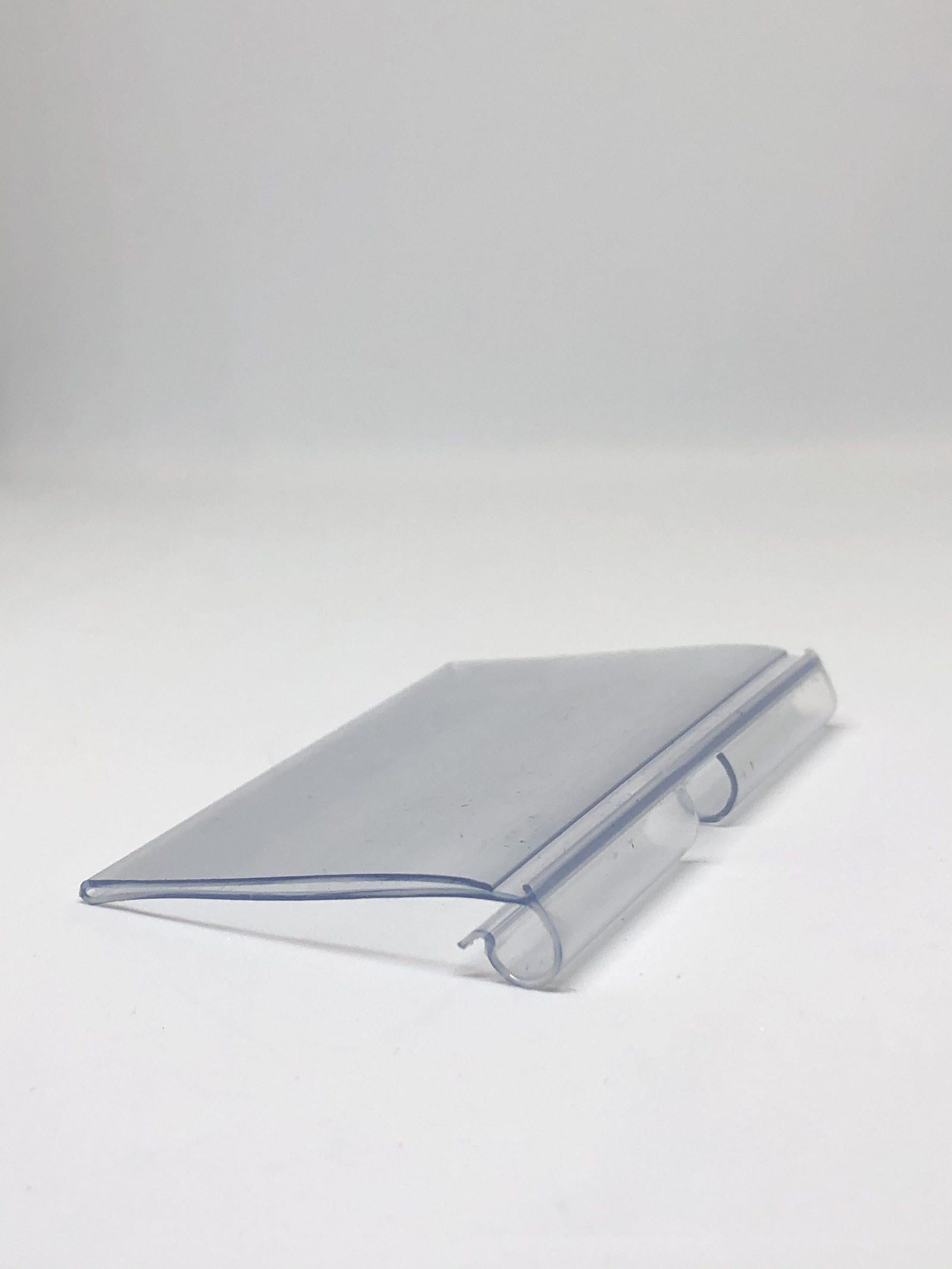 10 Adet Kancaya Takılan Plastik Etiket - 6 cm Şeffaf Kanca Etiket