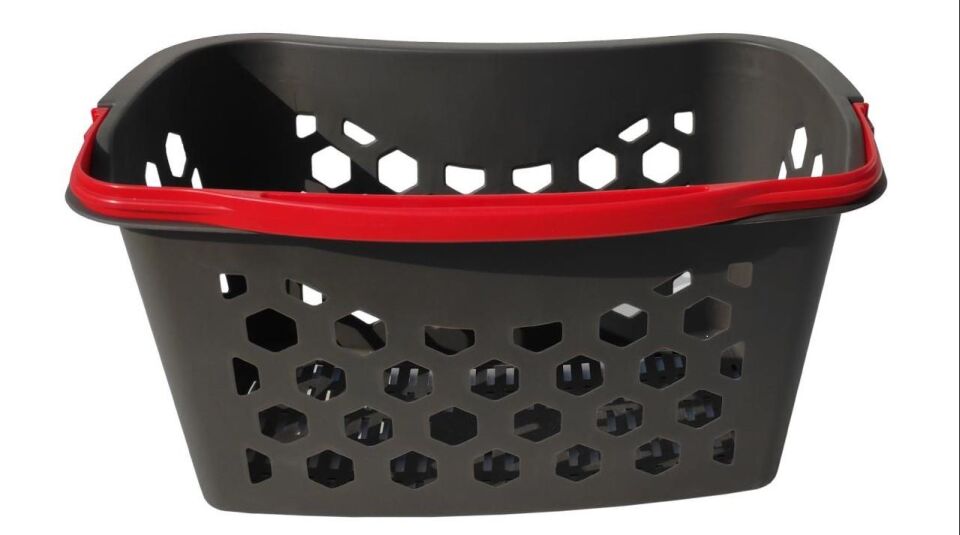 5 Adet Fasulye Tipi-Oval Plastik Alışveriş Sepeti - Market El Sepeti