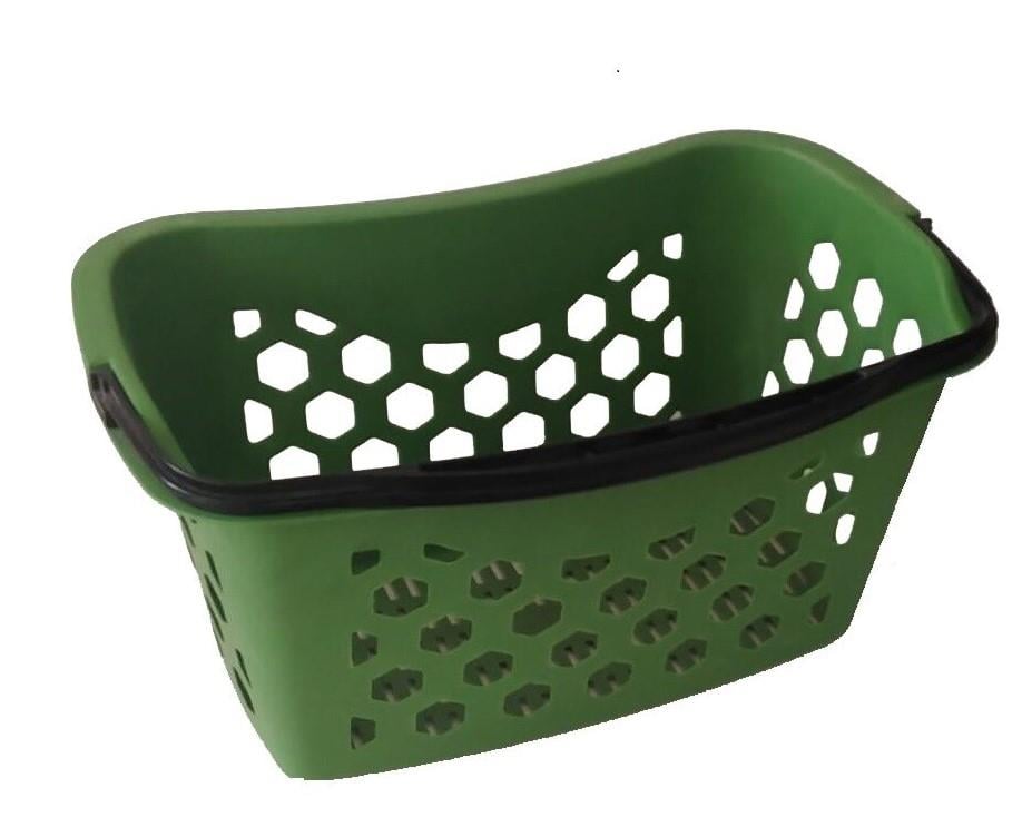 10 Adet Fasulye Tipi-Oval Plastik Alışveriş Sepeti - Market El Sepeti