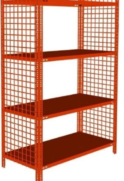 4 Katlı 31x75x150 cm Renkli Tel Kafesli Çelik Raf