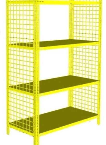 4 Katlı 31x75x150 cm Renkli Tel Kafesli Çelik Raf