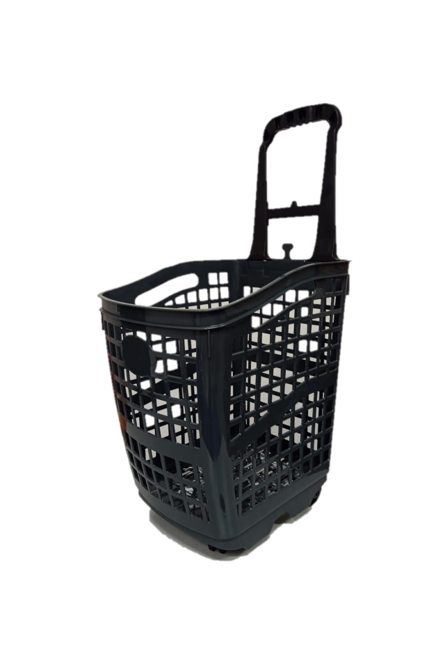 70 Lt Plastik Alışveriş Sepeti - Tekerlikli Market Sepeti