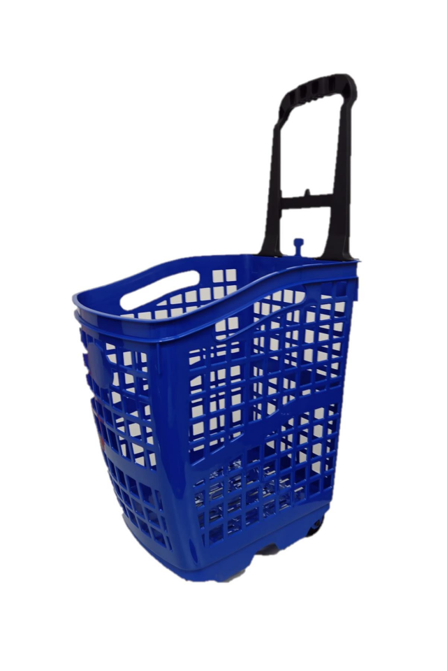 70 Lt Plastik Alışveriş Sepeti - Tekerlikli Market Sepeti