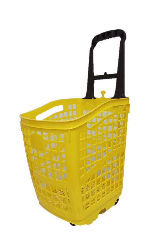 70 Lt Plastik Alışveriş Sepeti - Tekerlikli Market Sepeti