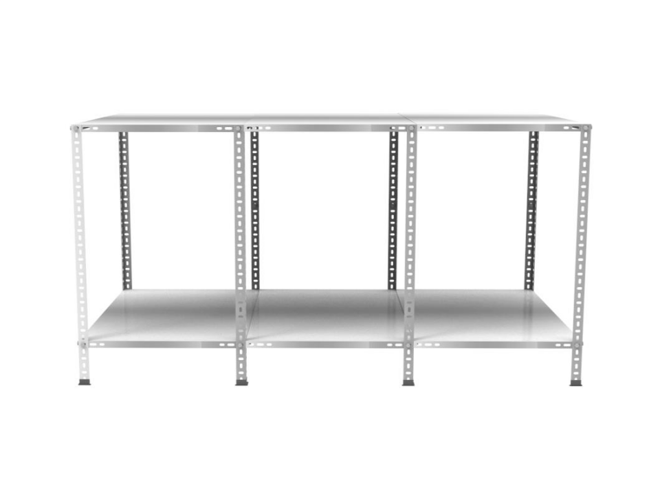 2 Katlı Galvaniz Paketleme Masası - Atölye, Depo, Hobi Çalışma Masası