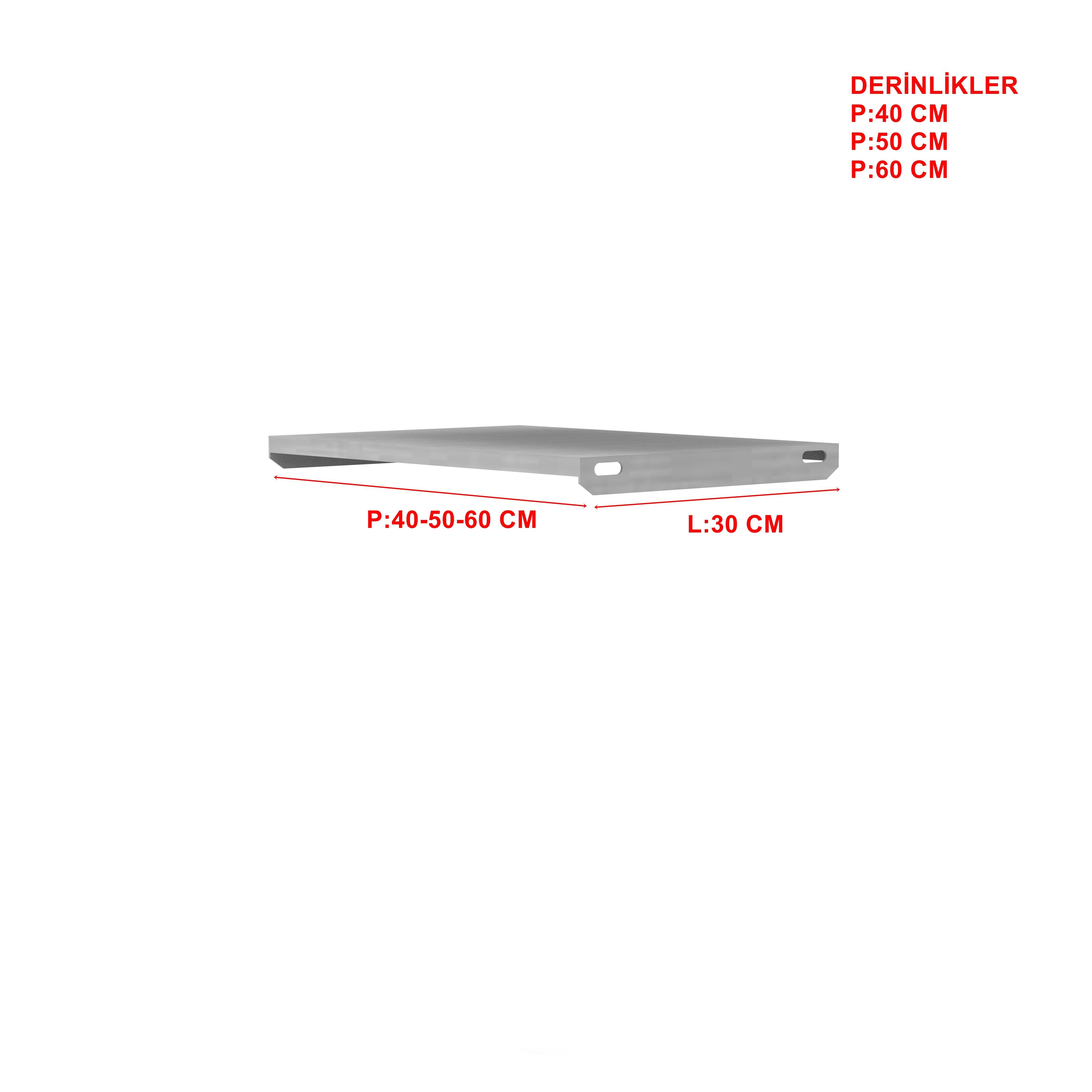 1 Adet A Tipi (Dıştan Geçmeli) Hafif Rack Tava - Depo Rafı Hafif Rack Tava