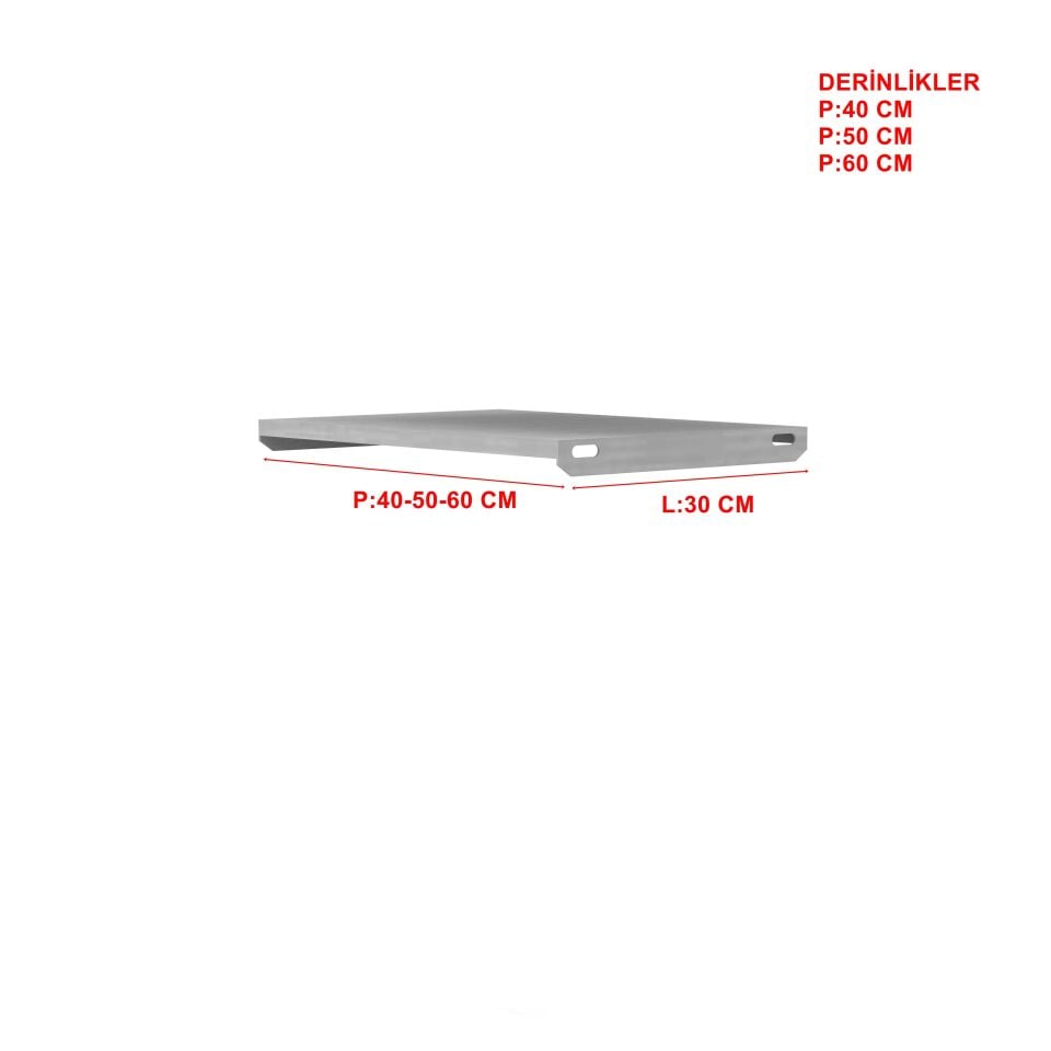 1 Adet A Tipi (Dıştan Geçmeli) Hafif Rack Tava - Depo Rafı Hafif Rack Tava