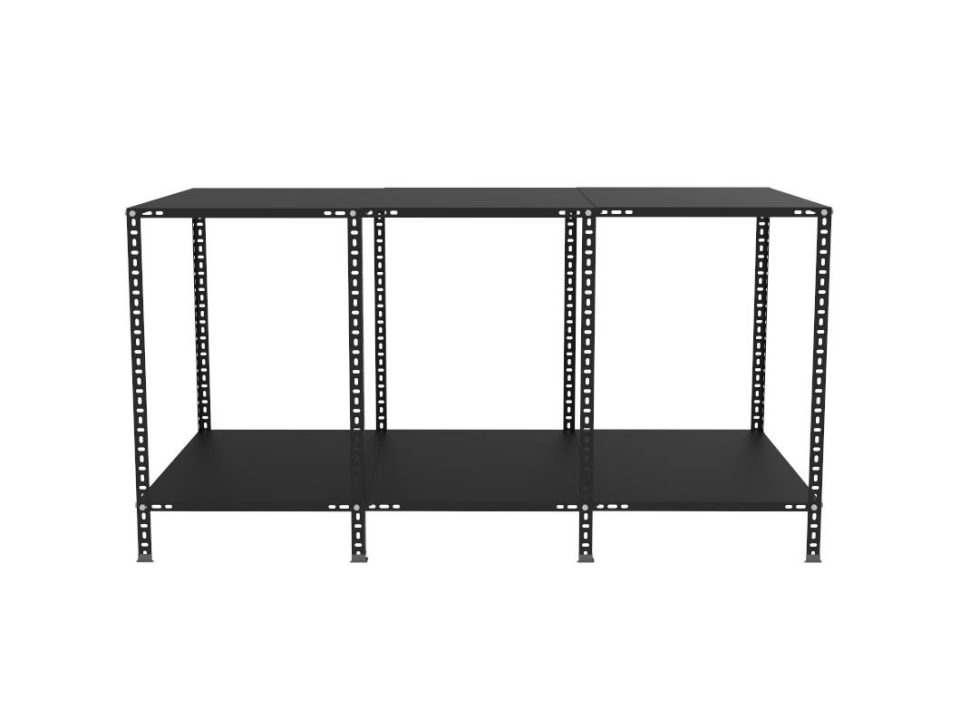 2 Katlı Renkli Paketleme Masası - Atölye, Depo, Hobi Çalışma Masası - Mavi