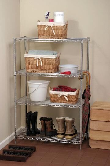 4 Katlı Boyalı Paslanmaz Krom Raf - Ameliyathane Rafı