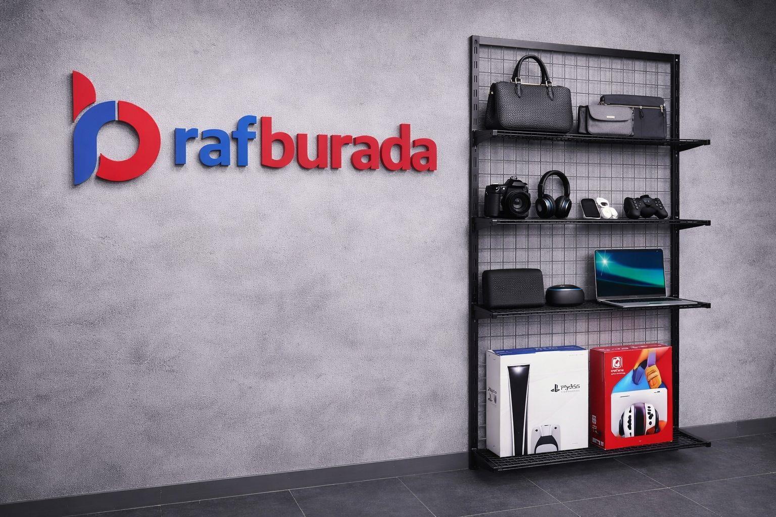 5 Raflı Duvara Monte Tel Pano Rafı - Tel Pano Stand, Duvar Askılığı