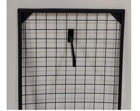 5 Adet Tel Panoya Geçen Siyah Baston Askılık 30 cm - Düz Baston Askı Aparatı