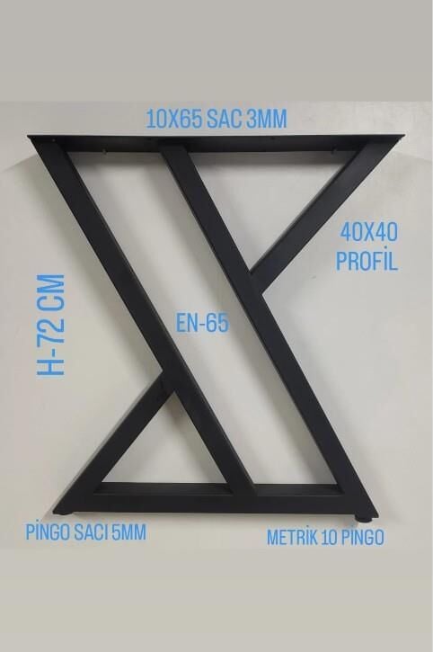1 Takım Z Masa Ayağı - 65x72 Cm